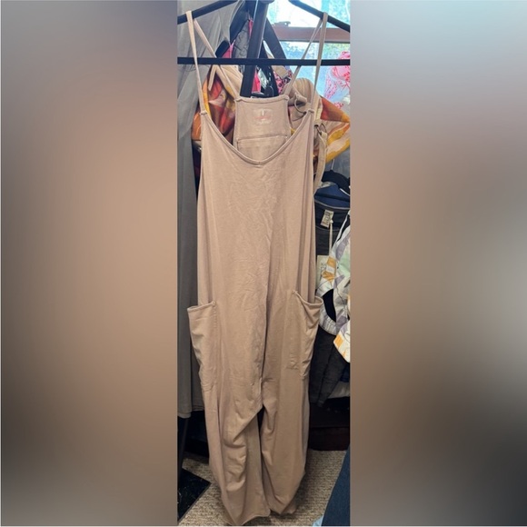 NWOT Free People FP Movement Hot Shot Onesie - Mocha Latte tan - Medium - Picture 5 of 8